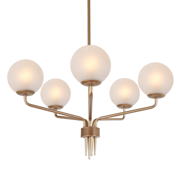 Arlott 24" Wide Gold Chandelier