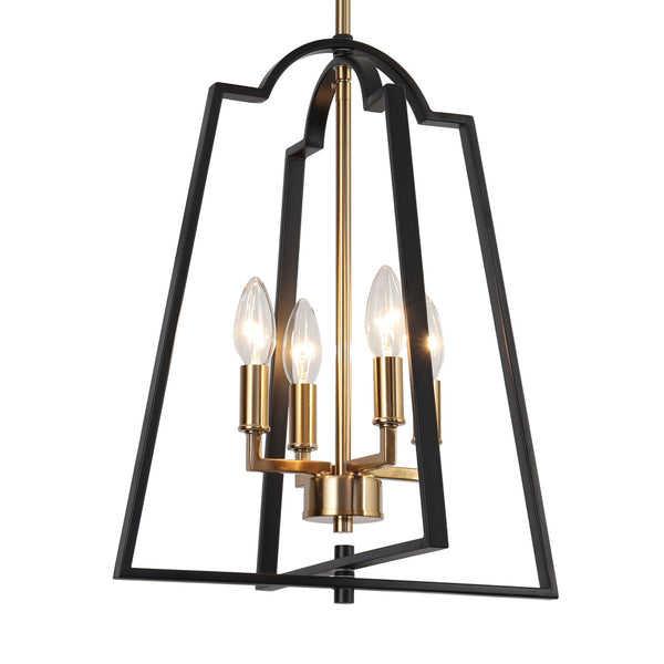 Blacky 14" Wide Black Chandelier