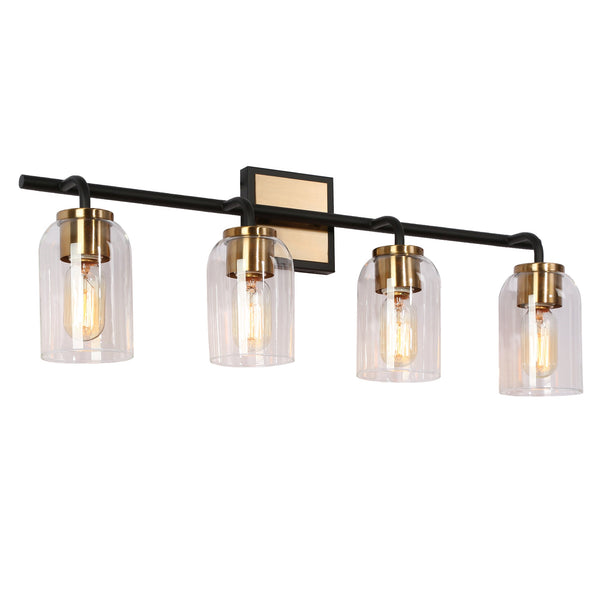 Aurele 28" Wide Gold Vanity Light