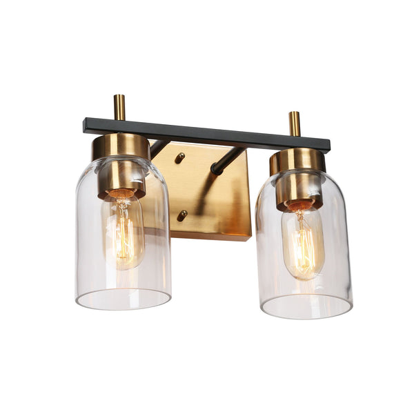 Bamako 12" Wide Brass Vanity Light